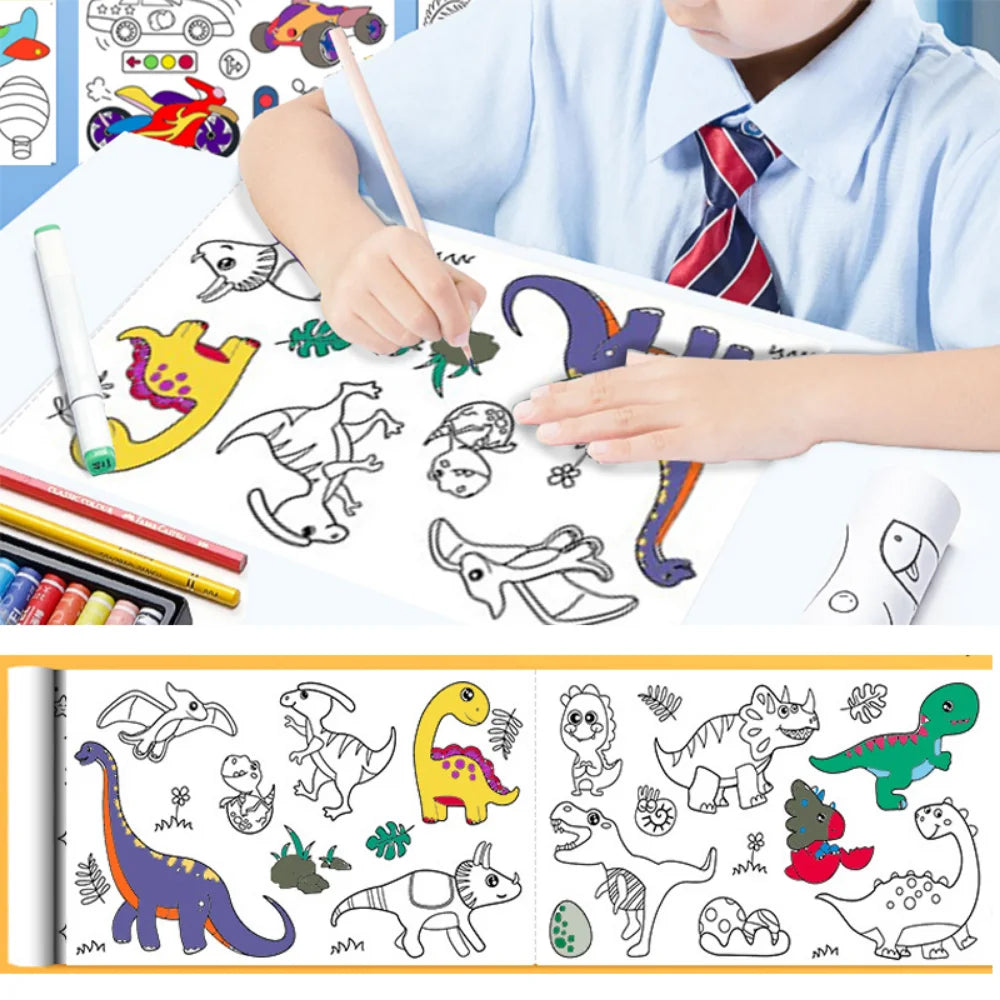 🌈 Rollo Gigante para Colorear de 3 Metros | Diversión y Creatividad sin Límites